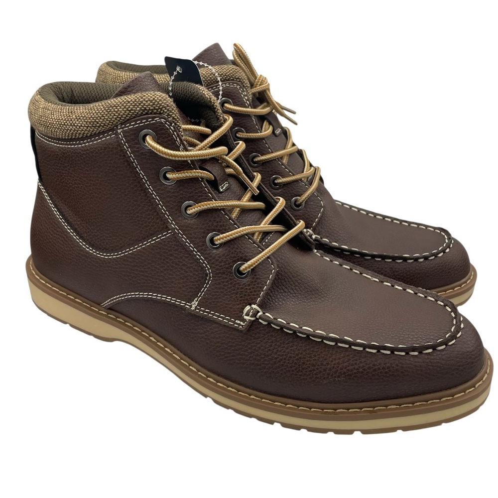 FLEX STEP mens comfort flexible lightweight lace up boots Size 11M